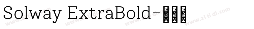 Solway ExtraBold字体转换